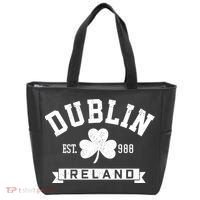 Dublin Ireland Est 988 Clover Leaf Shamrock St Patricks Day Gift Tote Bag thumb 0