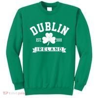 Dublin Ireland Est 988 Clover Leaf Shamrock St Patricks Day Gift Sweatshirt thumb 0