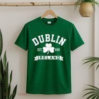 Dublin Ireland Est 988 Clover Leaf Shamrock St Patricks Day Gift T-Shirt thumb 2
