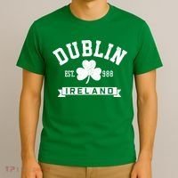 Dublin Ireland Est 988 Clover Leaf Shamrock St Patricks Day Gift T-Shirt thumb 3