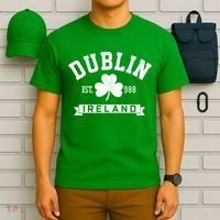 Dublin Ireland Est 988 Clover Leaf Shamrock St Patricks Day Gift T-Shirt thumb 6