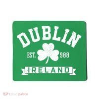 Dublin Ireland Est 988 Clover Leaf Shamrock St Patricks Day Gift Mousepad thumb 0
