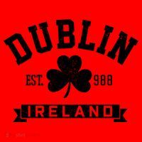 Dublin Ireland Est 988 Clover Leaf Shamrock St Patricks Day Gift Santa Hat thumb 1