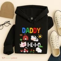 Daddy I E I O Farm Party 3rd Birthday Hoodie thumb 4