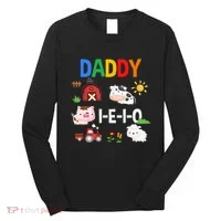 Daddy I E I O Farm Party 3rd Birthday Long Sleeve Shirt thumb 0