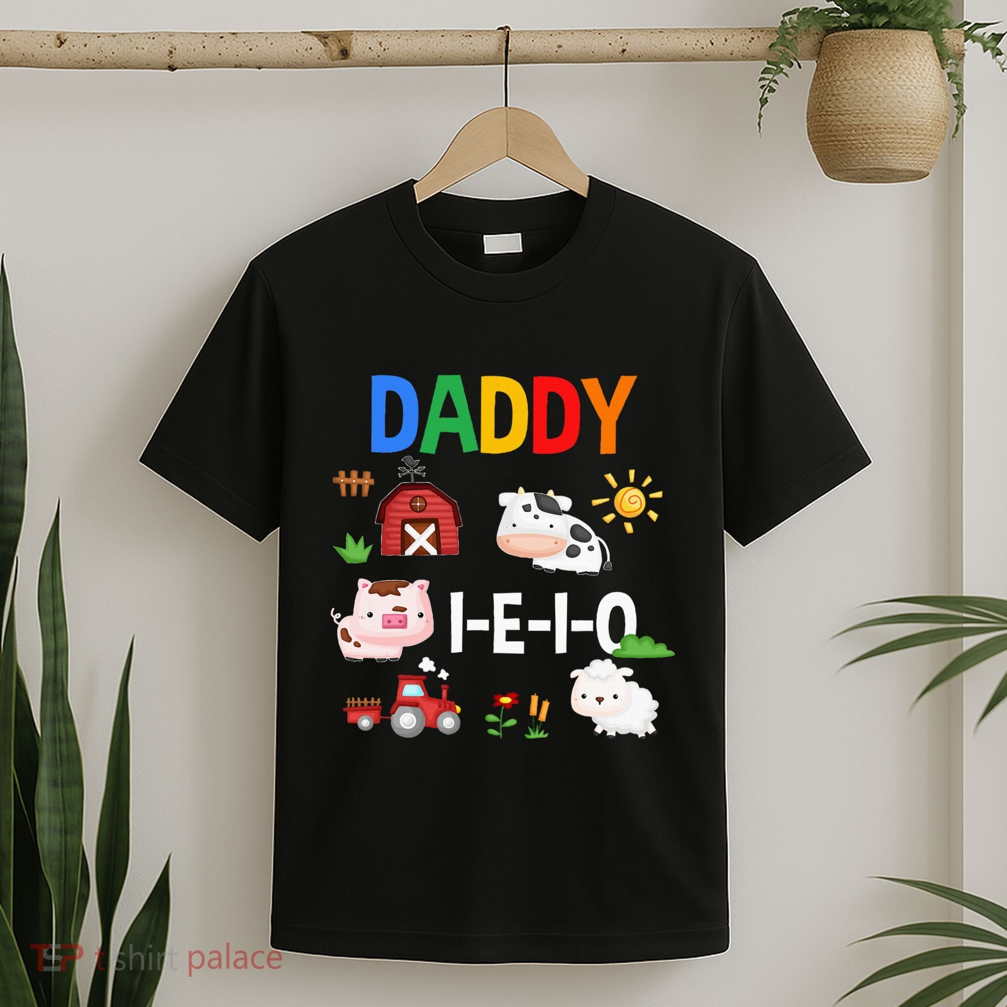Daddy I E I O Farm Party 3rd Birthday T-Shirt