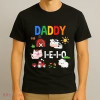 Daddy I E I O Farm Party 3rd Birthday T-Shirt thumb 3