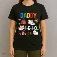 Daddy I E I O Farm Party 3rd Birthday T-Shirt thumb 4