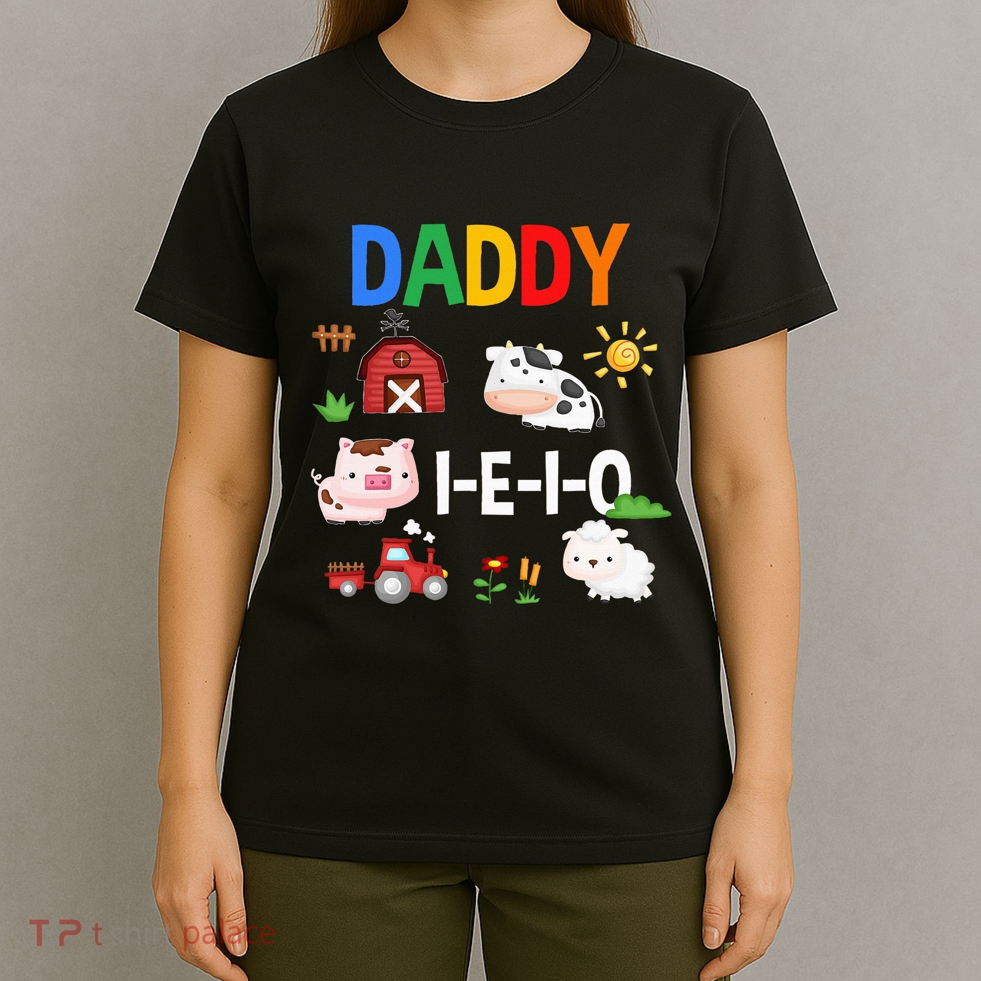 Daddy I E I O Farm Party 3rd Birthday T-Shirt