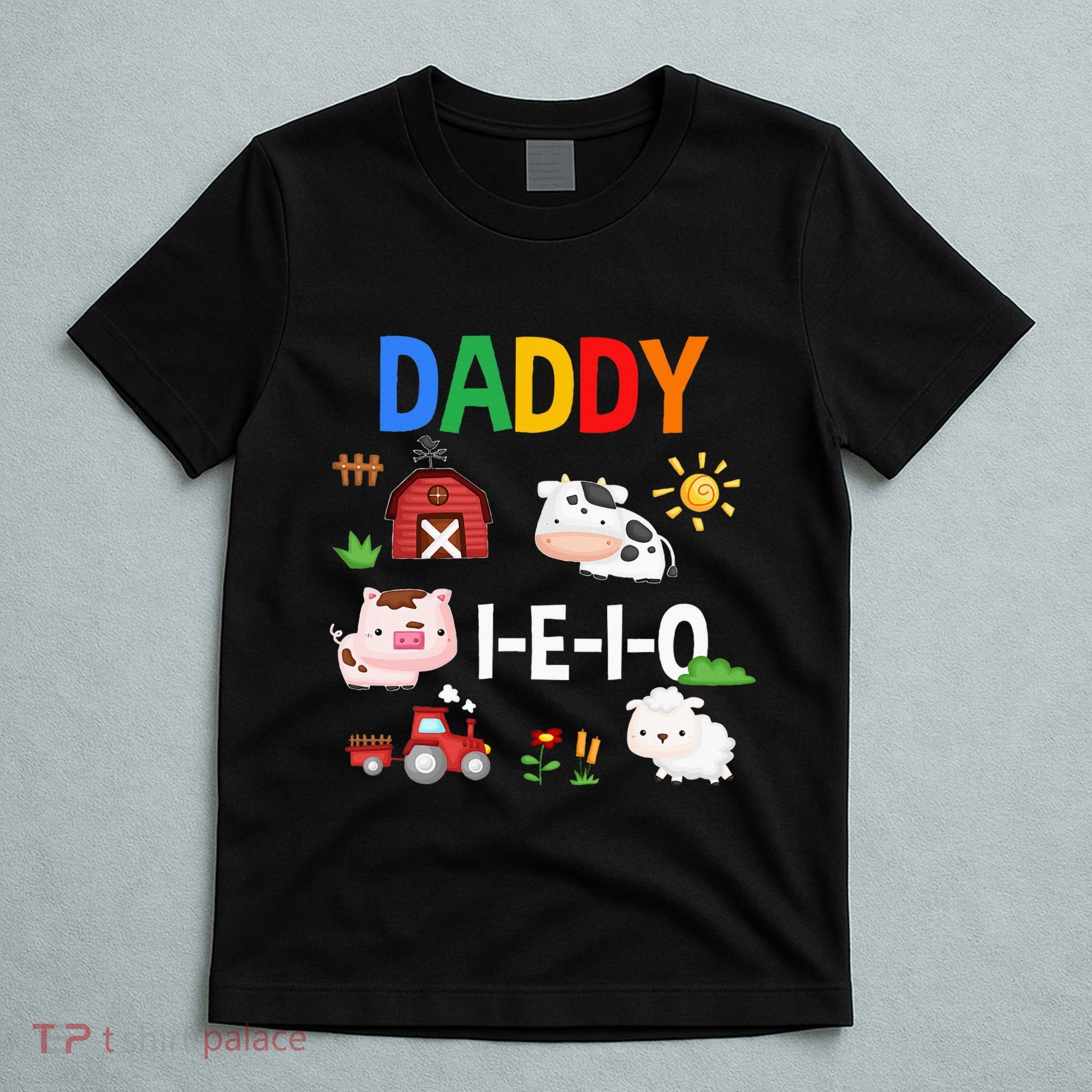 Daddy I E I O Farm Party 3rd Birthday T-Shirt