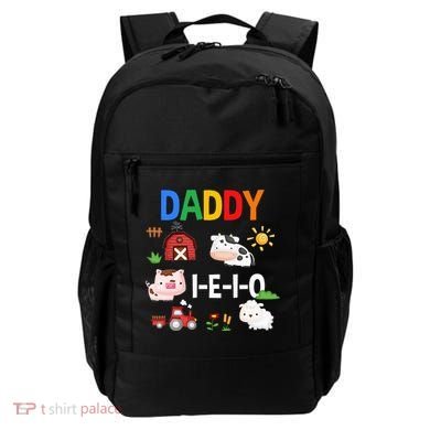 Daddy I E I O Farm Party 3rd Birthday Backpack