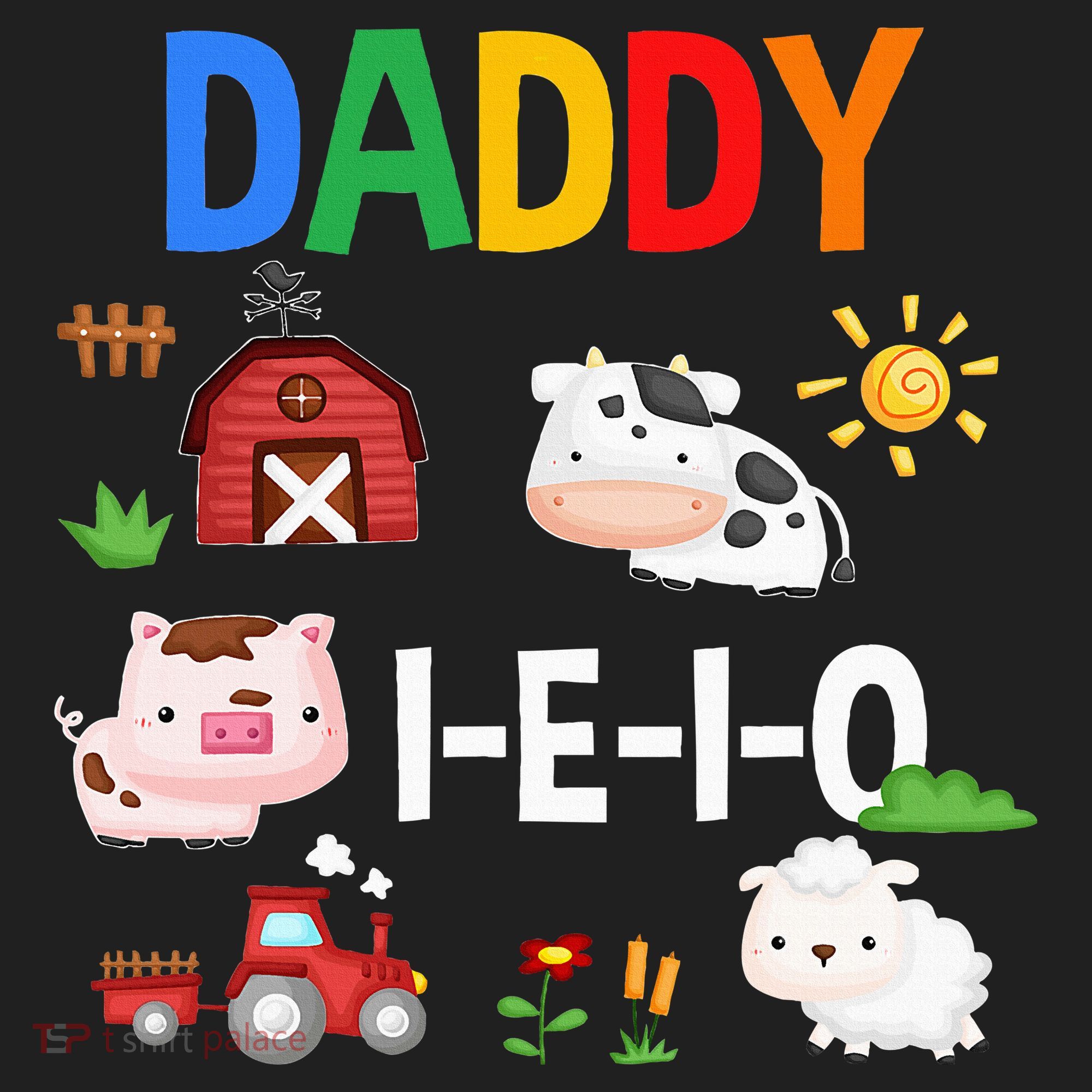 Daddy I E I O Farm Party 3rd Birthday Beanie