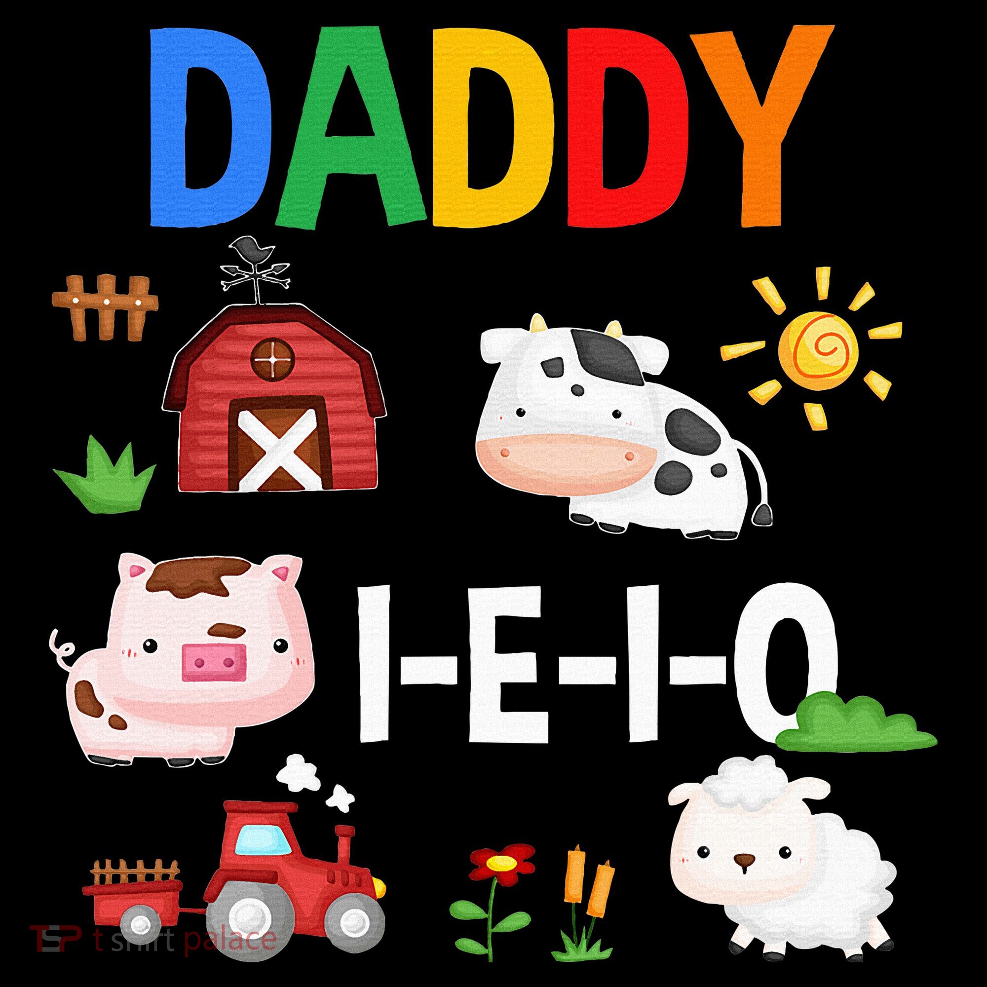 Daddy I E I O Farm Party 3rd Birthday Mousepad