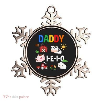 Daddy I E I O Farm Party 3rd Birthday Ornament