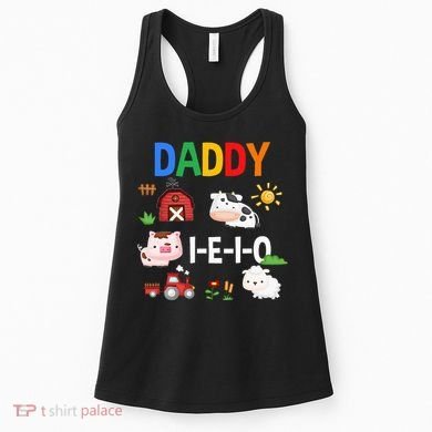 Daddy I E I O Farm Party 3rd Birthday Women's Tank Top