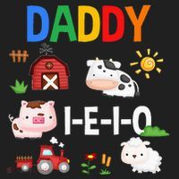 Daddy I E I O Farm Party 3rd Birthday Hat thumb 2
