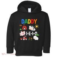 Daddy I E I O Farm Party 3rd Birthday Toddler Hoodie thumb 0