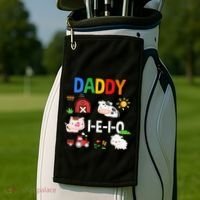 Daddy I E I O Farm Party 3rd Birthday Golf Towel thumb 2
