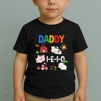 Daddy I E I O Farm Party 3rd Birthday Toddler T-Shirt thumb 2