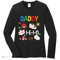 Daddy I E I O Farm Party 3rd Birthday Women's Long Sleeve Shirt thumb 0