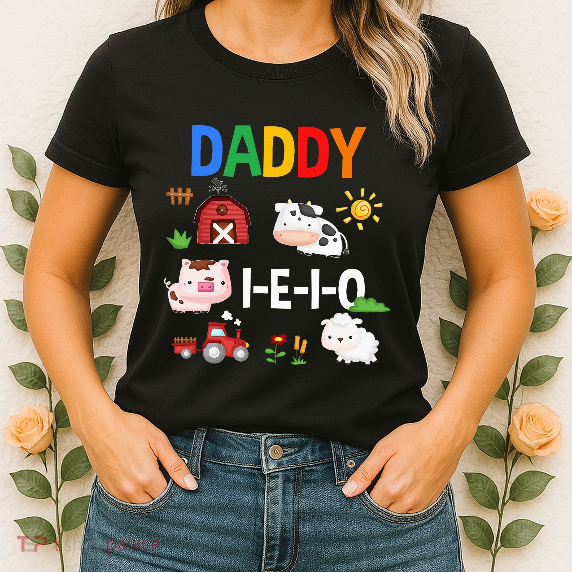 Daddy I E I O Farm Party 3rd Birthday Women's T-Shirt