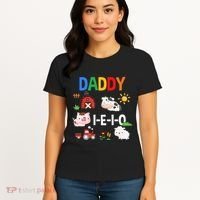 Daddy I E I O Farm Party 3rd Birthday Women's T-Shirt thumb 4