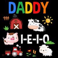 Daddy I E I O Farm Party 3rd Birthday Kids Sweatshirt thumb 2