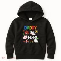 Daddy I E I O Farm Party 3rd Birthday Kids Hoodie thumb 0