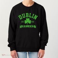 Dublin Ireland Est 988 Clover Leaf Shamrock St. Patricks Day Women's Sweatshirt thumb 0
