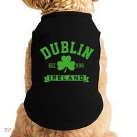 Dublin Ireland Est 988 Clover Leaf Shamrock St. Patricks Day Doggie Tank thumb 0