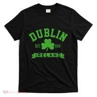 Dublin Ireland Est 988 Clover Leaf Shamrock St. Patricks Day T-Shirt thumb 0