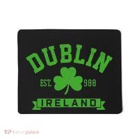 Dublin Ireland Est 988 Clover Leaf Shamrock St. Patricks Day Mousepad thumb 0
