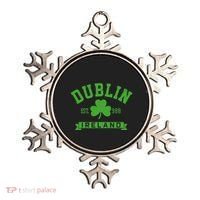 Dublin Ireland Est 988 Clover Leaf Shamrock St. Patricks Day Ornament thumb 0