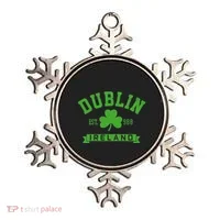 Dublin Ireland Est 988 Clover Leaf Shamrock St. Patricks Day Ornament thumb 0