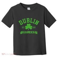 Dublin Ireland Est 988 Clover Leaf Shamrock St. Patricks Day Toddler T-Shirt thumb 0