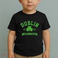 Dublin Ireland Est 988 Clover Leaf Shamrock St. Patricks Day Toddler T-Shirt thumb 2