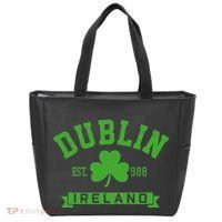 Dublin Ireland Est 988 Clover Leaf Shamrock St. Patricks Day Tote Bag thumb 0