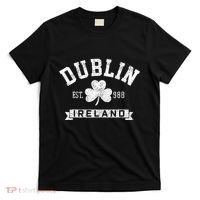 Dublin Ireland Est 988 Shamrock St. Patricks Day T-Shirt thumb 0