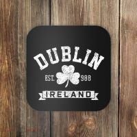Dublin Ireland Est 988 Shamrock St. Patricks Day Coaster thumb 0