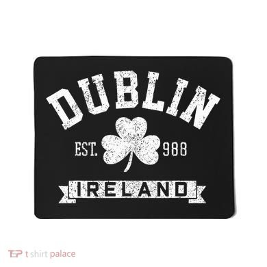 Dublin Ireland Est 988 Shamrock St. Patricks Day Mousepad
