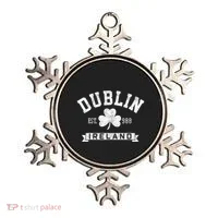 Dublin Ireland Est 988 Shamrock St. Patricks Day Ornament thumb 0