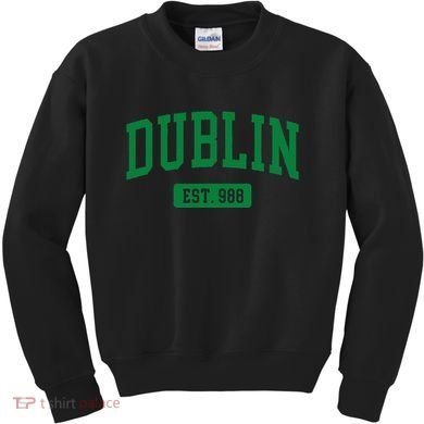 Dublin Ireland Est. 988 Irish Vintage Kids Sweatshirt