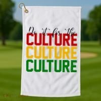 Do It For The Culture African American Pride Golf Towel thumb 1