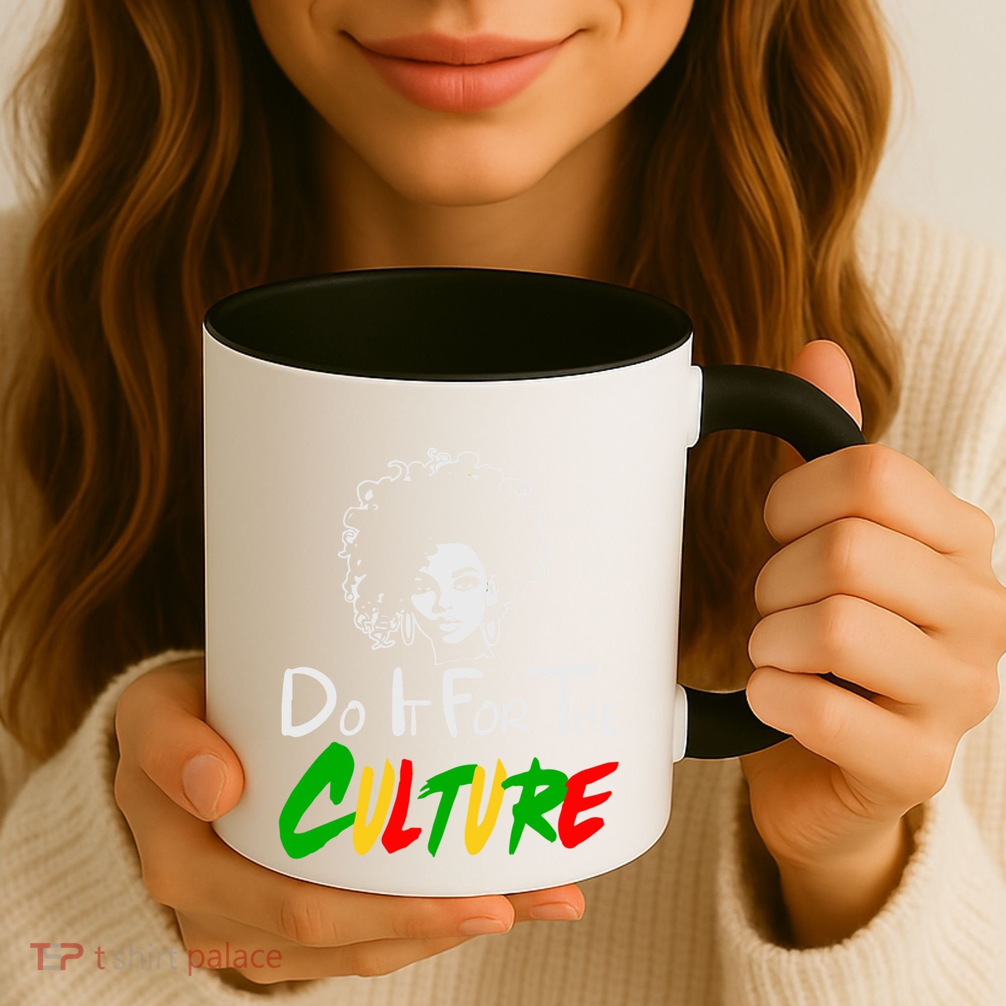 Do It For The Culture Junenth Afro Queen Black History Gift Coffee Mug