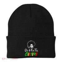 Do It For The Culture Junenth Afro Queen Black History Gift Beanie thumb 0