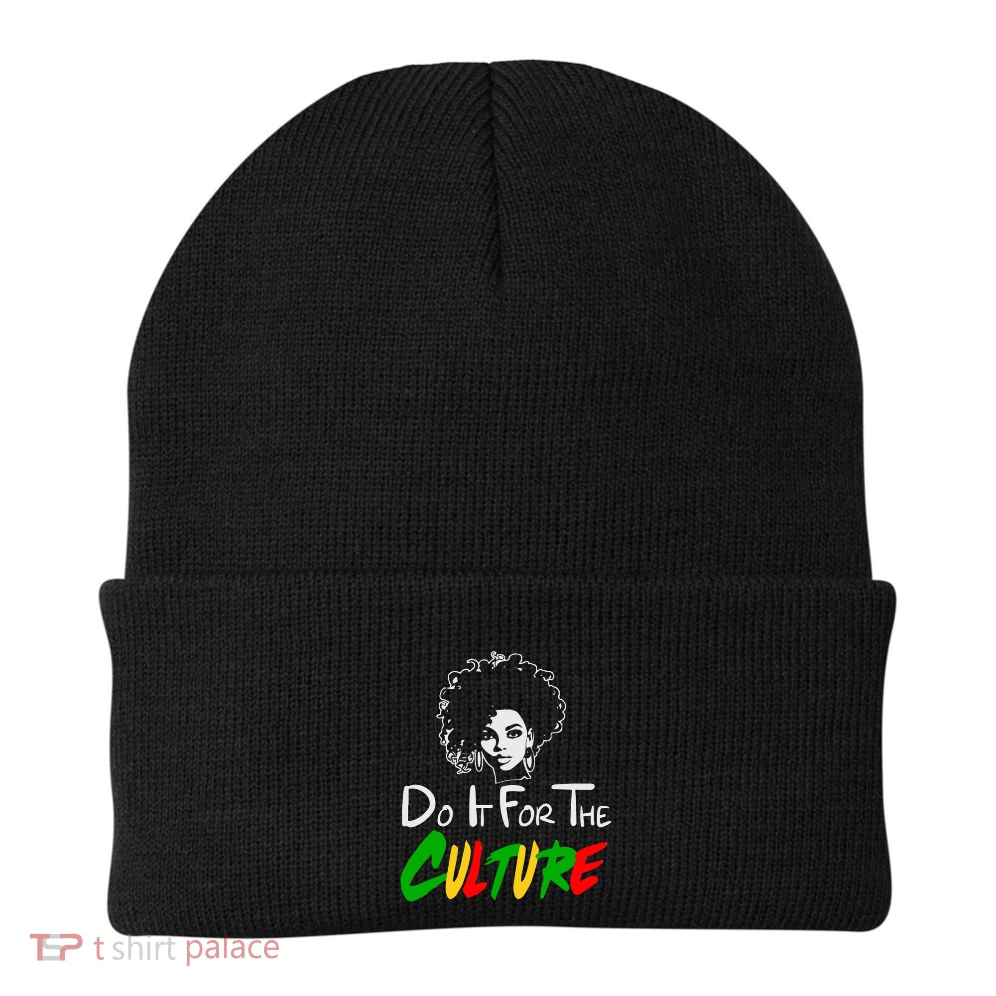 Do It For The Culture Junenth Afro Queen Black History Gift Beanie
