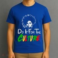 Do It For The Culture Junenth Afro Queen Black History Gift T-Shirt thumb 3