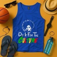 Do It For The Culture Junenth Afro Queen Black History Gift Tank Top thumb 4