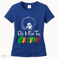 Do It For The Culture Junenth Afro Queen Black History Gift Women's T-Shirt thumb 0