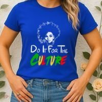 Do It For The Culture Junenth Afro Queen Black History Gift Women's T-Shirt thumb 2